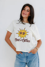 Load image into Gallery viewer, Sunny Somewhere Out Of Office Everyday Tee - Off White