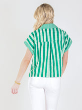 Load image into Gallery viewer, Emily McCarthy Luna Top - Mist Green Stripe