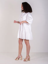 Load image into Gallery viewer, Emily McCarthy Sadie Dress - White Cotton Poplin