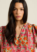 Load image into Gallery viewer, Trovata Violette Blouse - Botanic Tile