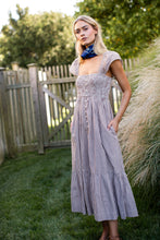 Load image into Gallery viewer, Marea Celine Dress - Mocha Mini Gingham