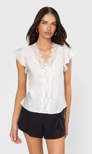 Load image into Gallery viewer, Generation Love Arden Lace Combo Voile Blouse - White