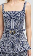 Load image into Gallery viewer, Generation Love Lisette Cotton Eyelet Dress - Navy/White