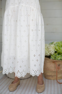 Marea Louisa Skirt - White Eyelet
