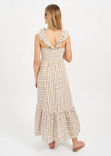 Load image into Gallery viewer, Marea Sasco Dress - Dune Gingham