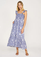 Load image into Gallery viewer, Marea Sasco Dress - Indigo Blossom
