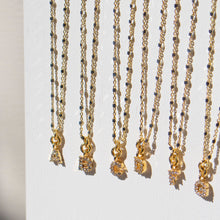 Load image into Gallery viewer, FYB Jewelry Clear CZ Identity Necklace - Gold