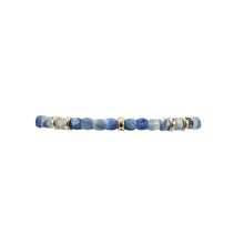Load image into Gallery viewer, Karen Lazar Blue Kyanite &amp; Rondelle Pattern Bracelet