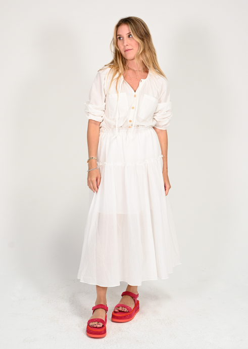 Kerri Rosenthal Vacay Skirt - White