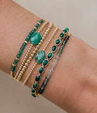 Load image into Gallery viewer, Karen Lazar 2MM Gold Filled Bracelet - AVENTURINE STONE