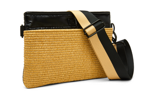 Think Royln Yacht Bum Bag 2.0 - Dune Raffia/Black Pearl