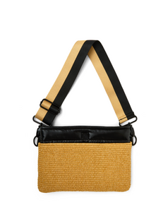 Think Royln Yacht Bum Bag 2.0 - Dune Raffia/Black Pearl