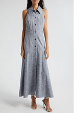 Load image into Gallery viewer, Ramy Brook Kiana Maxi Shirt Dress - Light Indigo Cotton Stripe