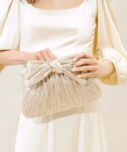 Load image into Gallery viewer, Loeffler Randall Rayne Pleated Blow Cluth - Platinum