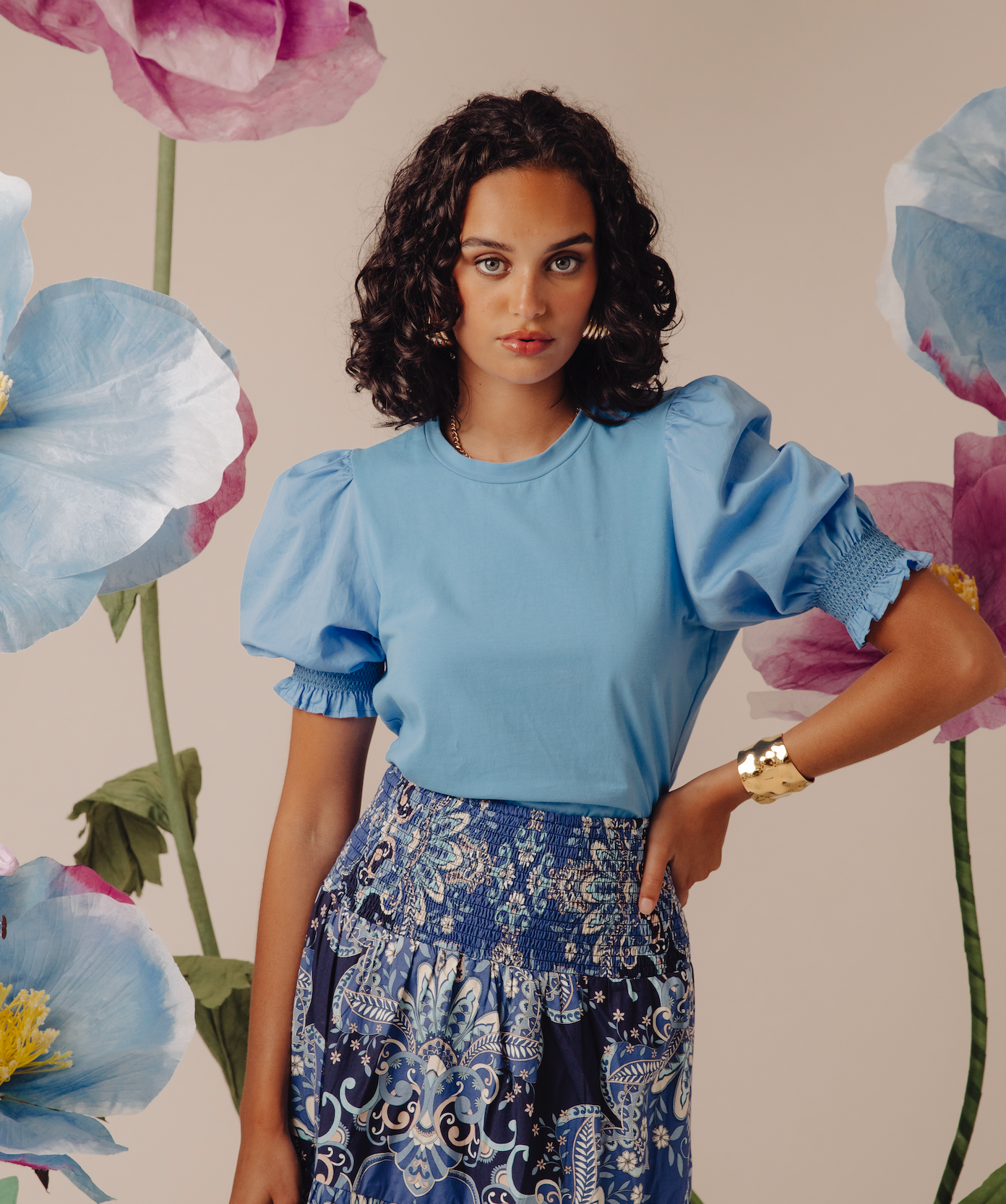 Love the Label Esme Tee - Marina