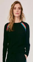 Load image into Gallery viewer, J. Society Striped Sweatshirt - Black