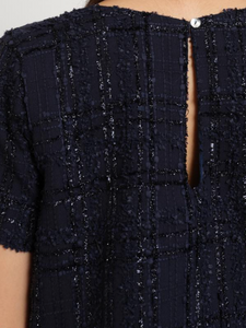 Maison Lurex Riviera Top - Bleu Marine