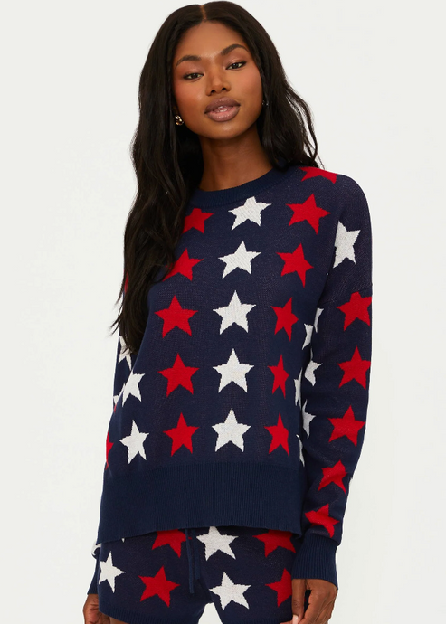 Beach Riot Callie Sweater - Americana Stars
