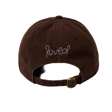 Load image into Gallery viewer, Kerri Rosenthal KR Imperfect Heart Hat - Cocoa-Chambray