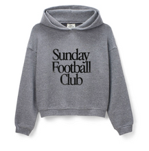 Load image into Gallery viewer, Sunny Somewhere Sunday Football Club Hoodie - Heather Grey