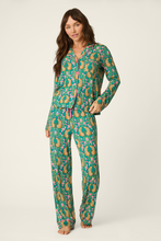 Load image into Gallery viewer, P.J. Salvage PJ Set Cheetah - Teal Blue