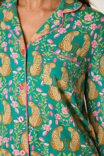 Load image into Gallery viewer, P.J. Salvage PJ Set Cheetah - Teal Blue