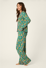 Load image into Gallery viewer, P.J. Salvage PJ Set Cheetah - Teal Blue
