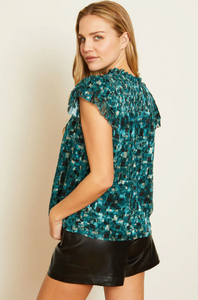 Caballero Kaz Top - Emerald Burnout