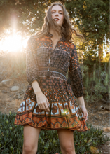 Load image into Gallery viewer, Cleobella Priyanka Mini Dress - Zocalo Print