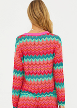 Load image into Gallery viewer, Beach Riot Beach Sweater - Strawberry Ice Chevron
