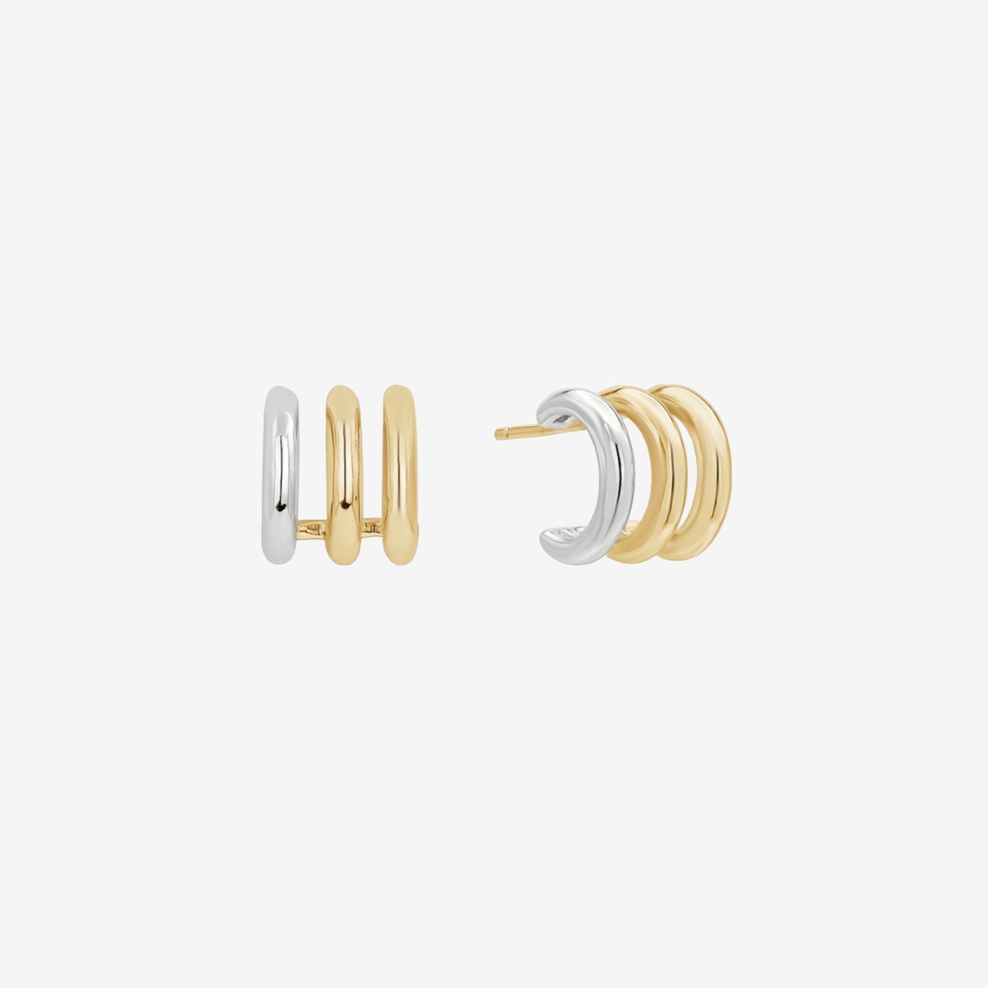 Shashi Mariko Hoop Earring - Gold/Silver