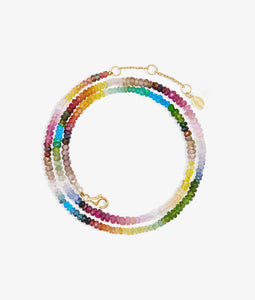 Shashi Aisha Gemstone Necklace - Navajo Rainbow