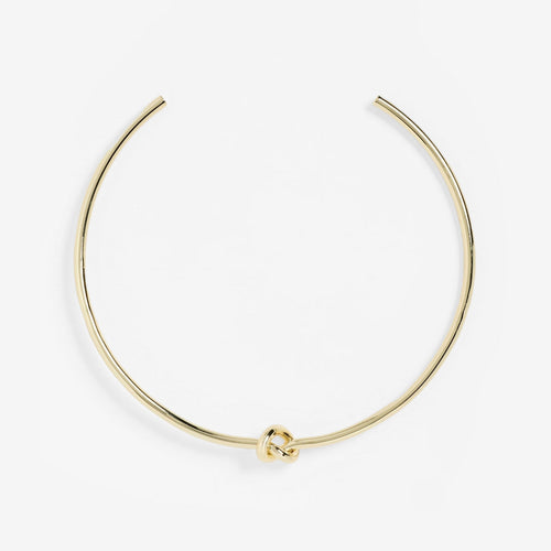 Shashi Knot Necklace Cuff - Gold
