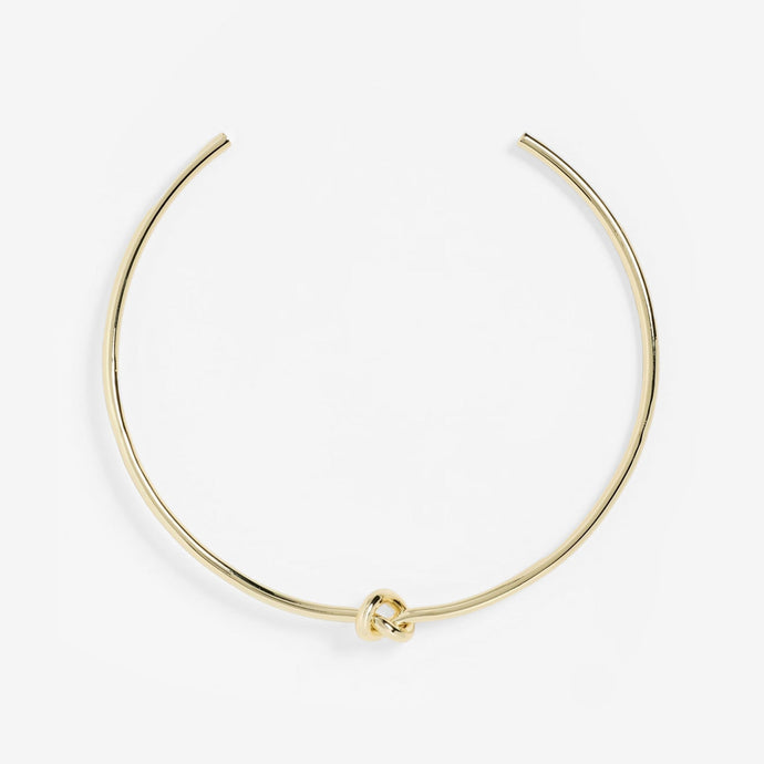 Shashi Knot Necklace Cuff - Gold