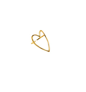 Love You More Silhouette Heart Ring