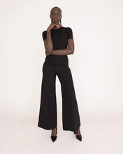 Load image into Gallery viewer, Ripley Rader Ponte Knit Standard Wide Leg Pant - Black