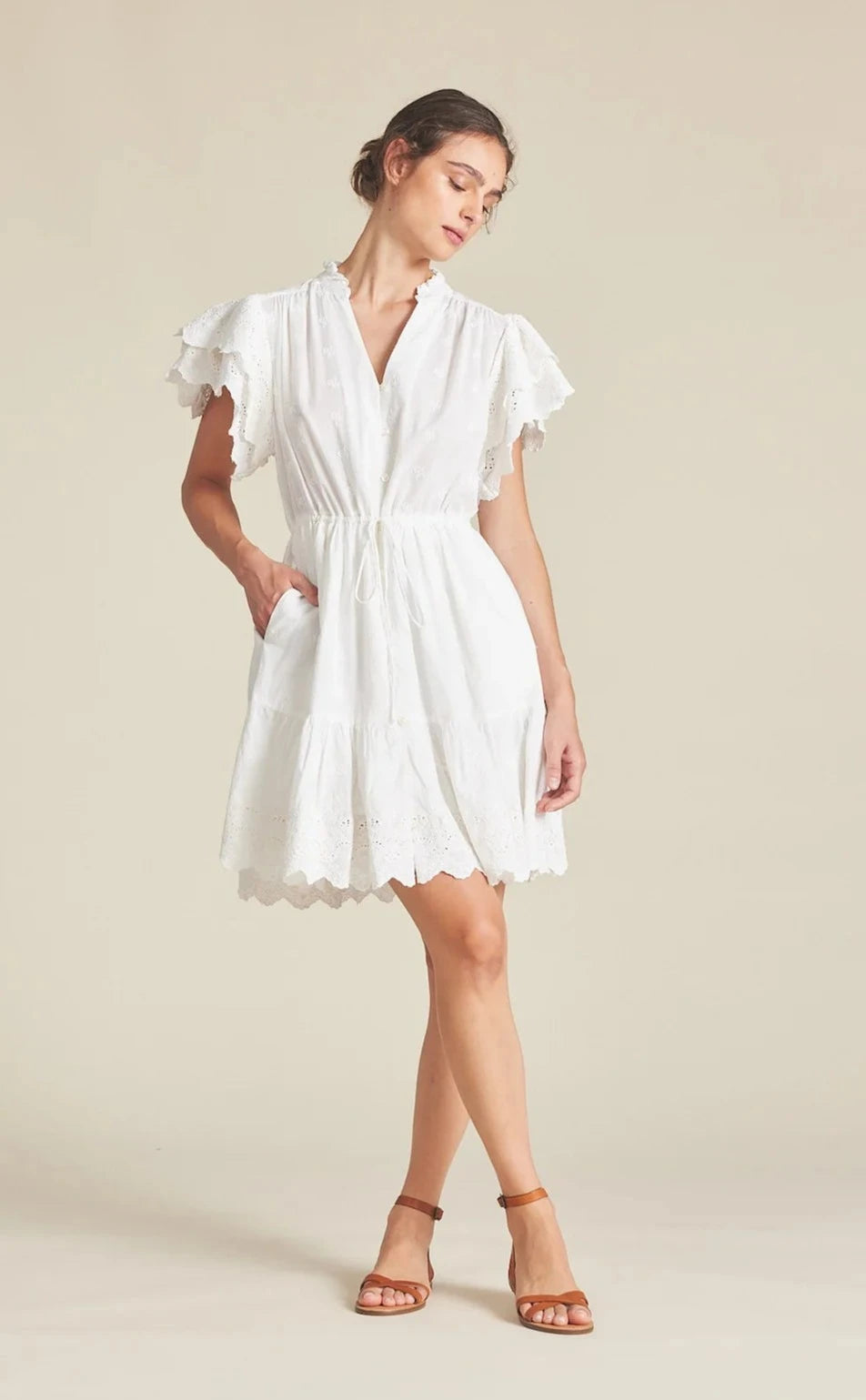 Trovata Iris Dress - Broderie Anglaise