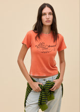 Load image into Gallery viewer, Daydreamer Let's Hang Around Burnout Vintage Tee - Poppy Orange
