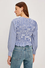 Load image into Gallery viewer, Rails Tabi Top - Mariner White Stripe