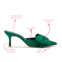 Load image into Gallery viewer, Larroude Mini Elle Pump - Emerald Fabric