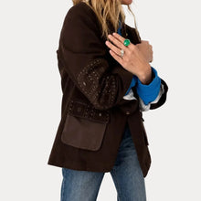 Load image into Gallery viewer, Kerri Rosenthal Love Brigade Barn Blazer - Brown
