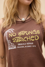Load image into Gallery viewer, Daydreamer No Strings Attached Shrunken Tank - Chocolate Malt