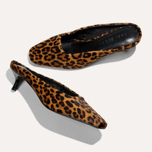 Load image into Gallery viewer, Yosi Samra Tribeca Mule Heel - Leopard Calf Hair