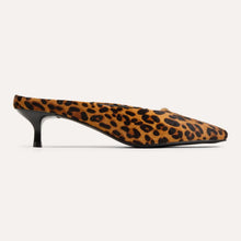 Load image into Gallery viewer, Yosi Samra Tribeca Mule Heel - Leopard Calf Hair
