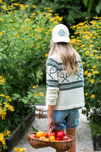 Load image into Gallery viewer, Marea Tennis Intarsia Shawl Cardigan - Ivory