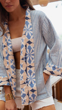 Load image into Gallery viewer, Marea Quilted Jacket - Blue Cafe Tile