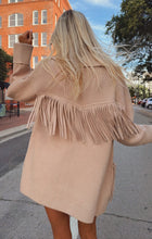 Load image into Gallery viewer, Show Me Your Mumu Santa Barbara Jacket - Tan Knit Fringe