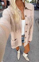 Load image into Gallery viewer, Show Me Your Mumu Santa Barbara Jacket - Tan Knit Fringe
