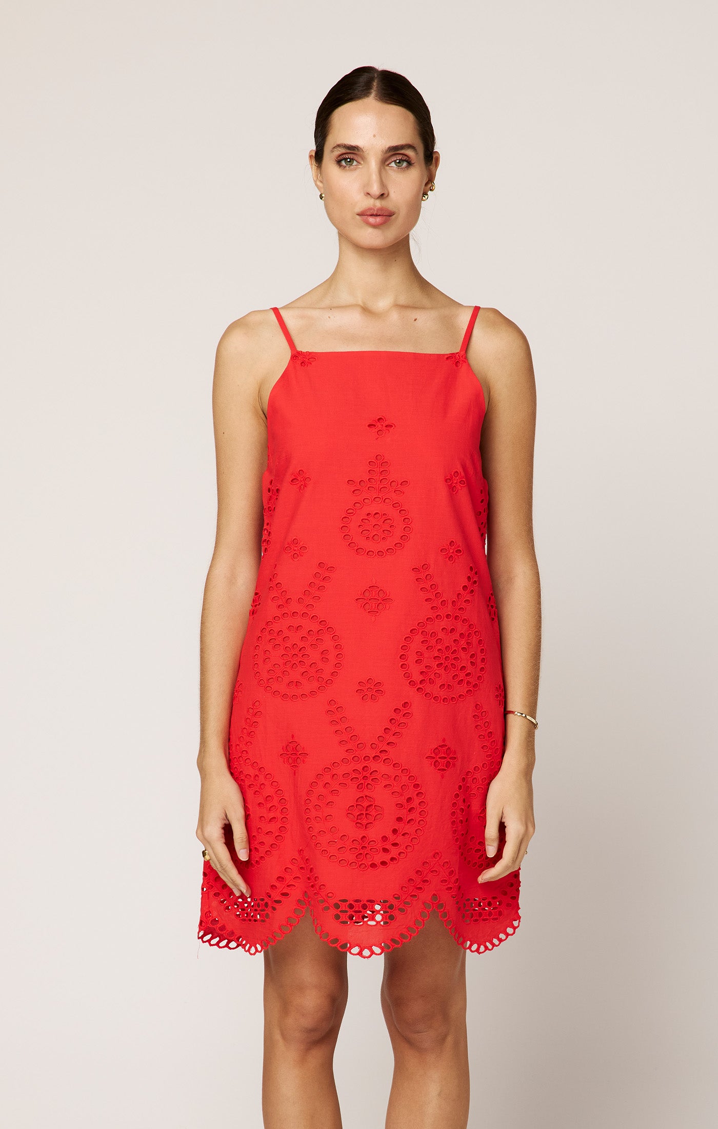 Cleobella Thandi Mini Dress - Poppy Red
