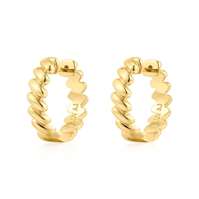 LUV AJ The Mini Snake Chain Hoops - 2 Colors